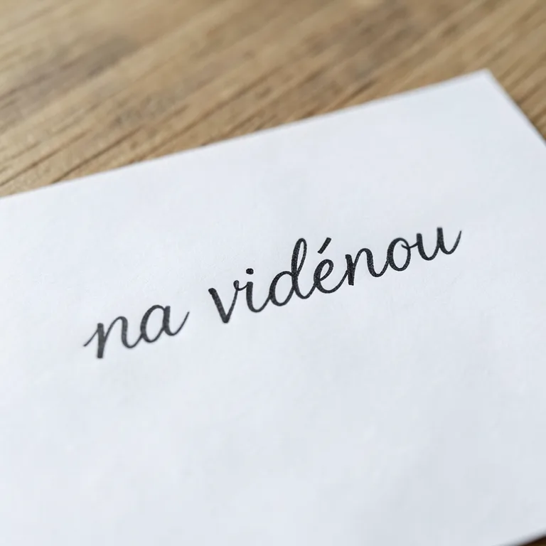 Správný pravopis fráze na viděnou - ilustrační foto