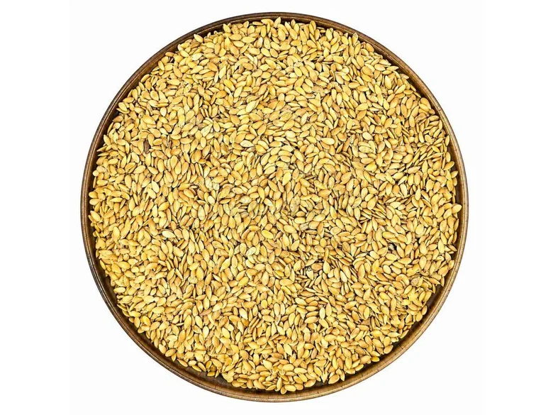 Flax seeds in bowl