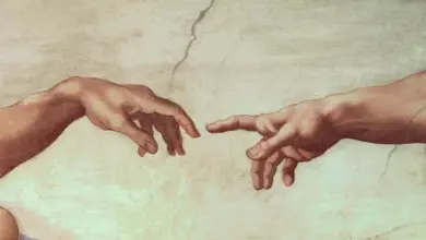 Creation of adam fresco detail